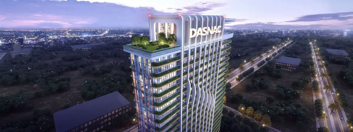 Dasnac YUVA tower exterior render — Sector 124 Noida