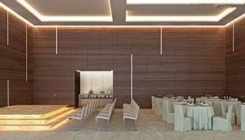 Multipurpose hall interior at Dasnac YUVA